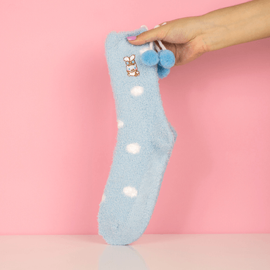 Medias afelpadas antiderrpantes con pompones sanrio cinnamoroll -  Sanrio