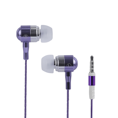 Audífonos intrauditivos 3.5 mm metal mod pa401 morado miniso -  Miniso