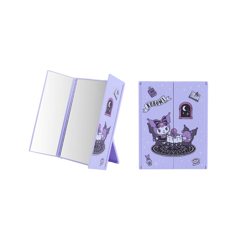 Espejo-de-maquillaje-port-til-de-tres-pliegues-de-la-serie-kuromi-Sanrio-1-16303