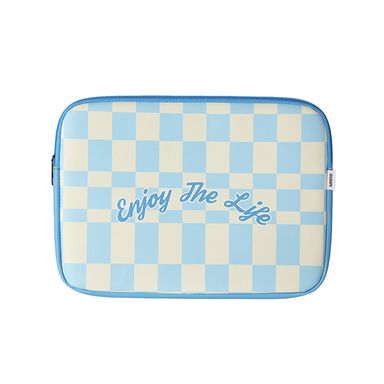 Funda para laptop miniso cool vibe cuadros azul -  Miniso