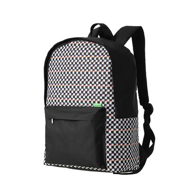 Mochila clasica miniso cuadros blanco y negro -  Miniso
