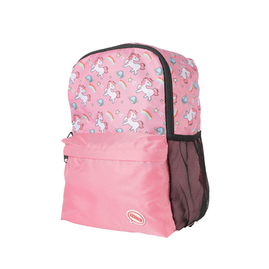 Mochila infantil miniso arcoíris y animalitos rosa -  Miniso