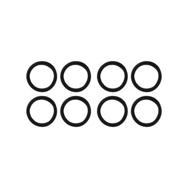 Paquete de ligas básicas para el cabello negro 8 pzs -  Miniso