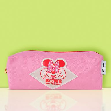 Cartuchera rosa disney colección 100 smile faces minnie 20cm x 7cm x 7cm mickey mouse disney -  Disney