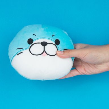 Juguetes para mascotas almohada redonda foca 16cm serie animal faces -  Animal Faces