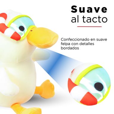 Peluche de pato sentado diving duck series -  Miniso