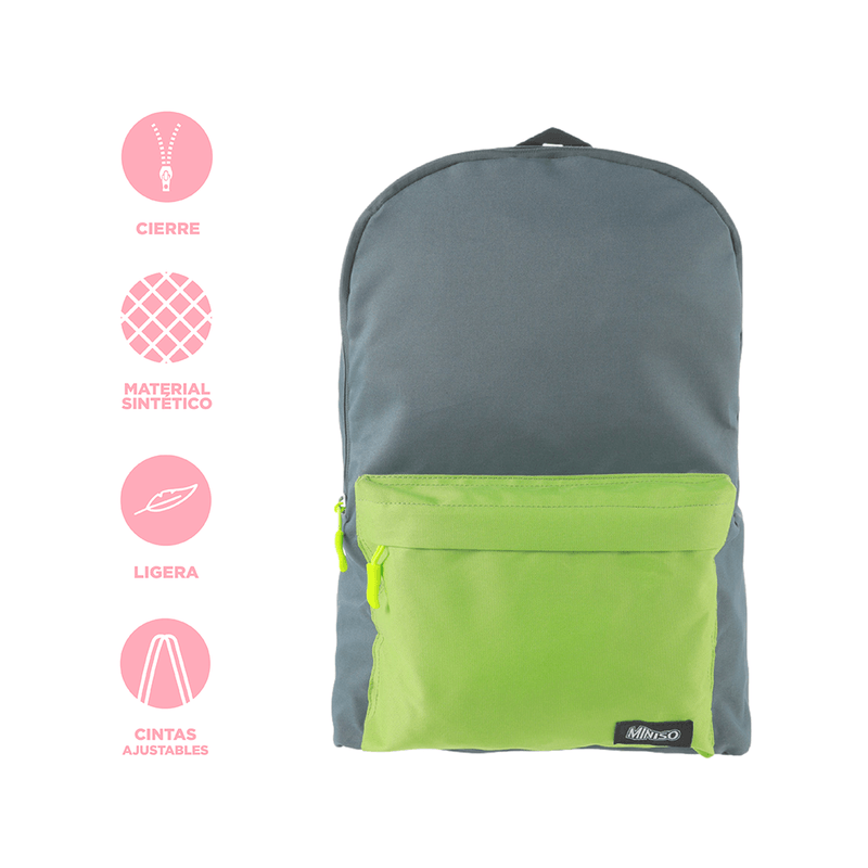 Mochila-escolar-miniso-dos-tonos-gris-y-verde-Miniso-4-16198
