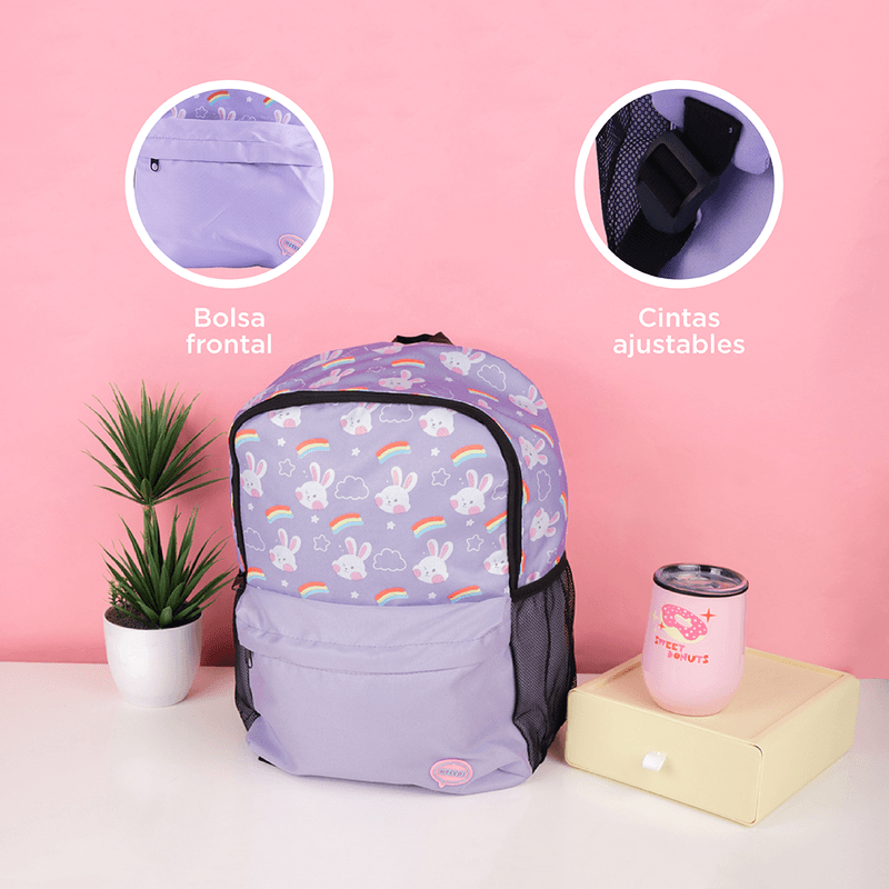 Mochila-infantil-miniso-arco-ris-y-animalitos-morado-Miniso-6-16202
