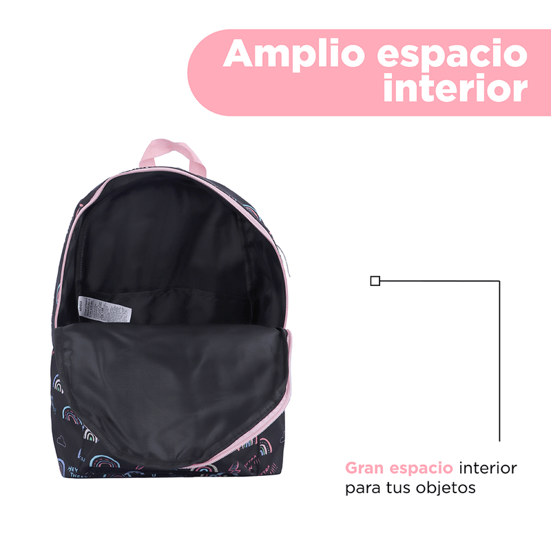 Mochila-b-sica-miniso-estampado-arco-ris-negro-Miniso-5-16282