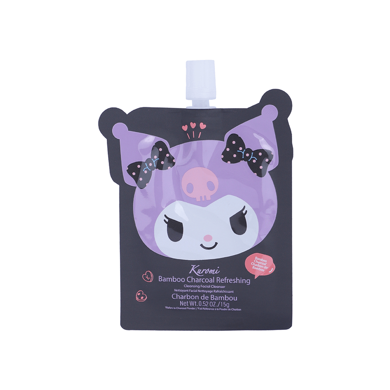 Limpiador-facial-refrescante-de-carb-n-de-bamb-kuromi-sanrio-Sanrio-1-15793