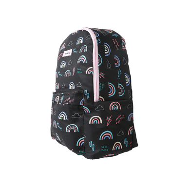 Mochila básica miniso estampado arcoíris negro -  Miniso