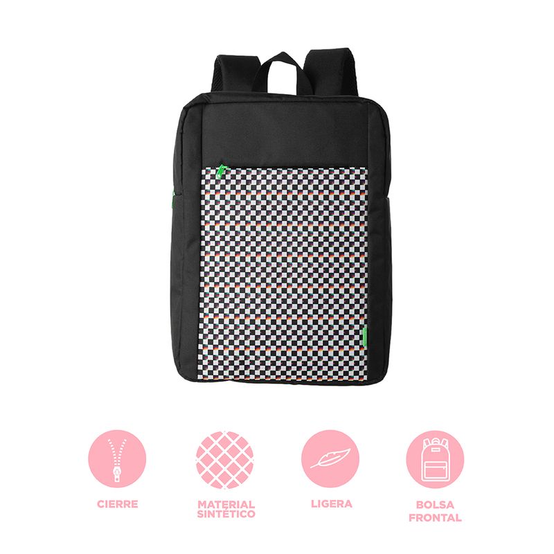 Mochila-rectangular-miniso-cuadros-blanco-y-negro-Miniso-3-16050
