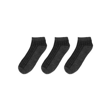 Medias para hombre transpirables de malla 3 pzas gris -  Miniso