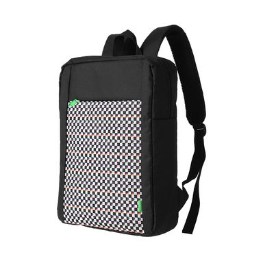 Mochila rectangular miniso cuadros blanco y negro -  Miniso