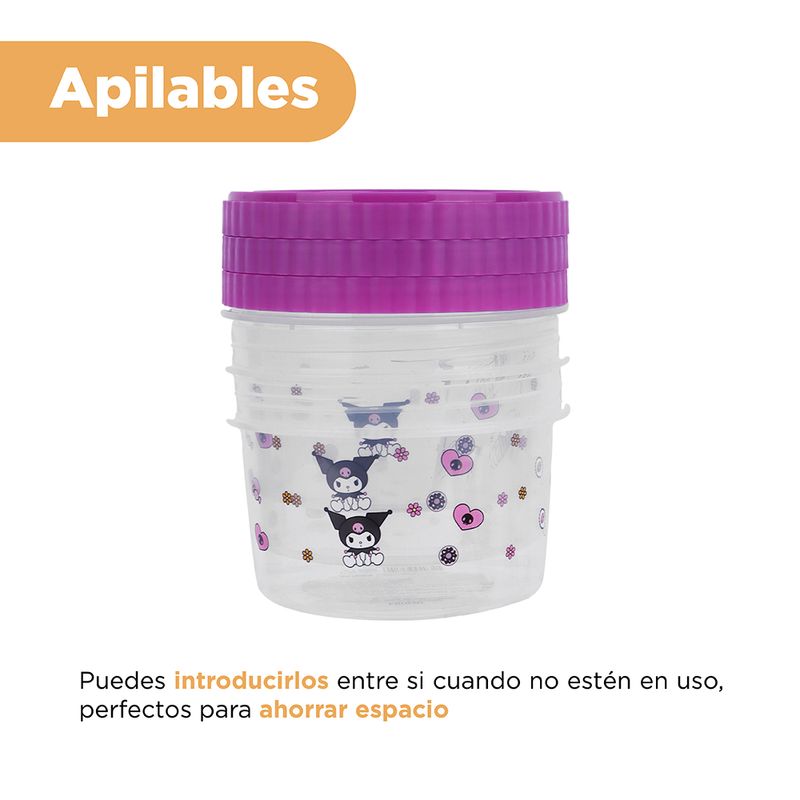 Taper-de-almacenamiento-de-alimentos-kuromi-3-piezas-500-ml-Sanrio-5-16001