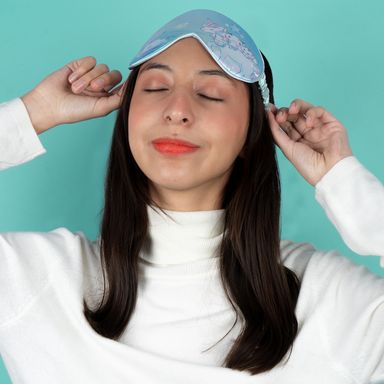 Antifaz para dormir sanrio cinnamoroll unicornios azul -  Sanrio