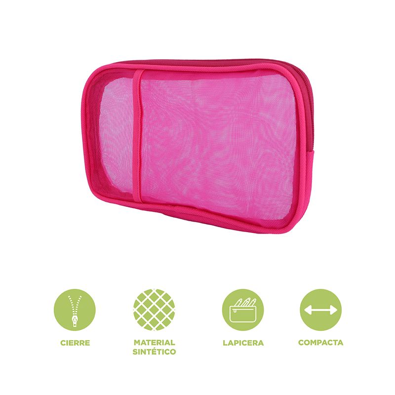 Cartuchera-de-malla-serie-rosa-12cm-miniso-Miniso-3-15261