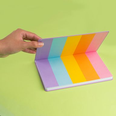 Libretas y cuadernos de tapa dura a5 64 hojas, páginas en blanco 21cm x 14.5cm serie unicornio -  Unicornio