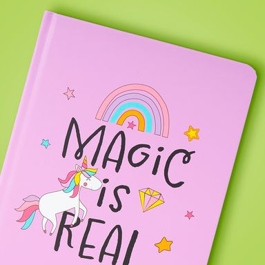 Libretas y cuadernos de tapa dura a5 64 hojas papel de rayas 21cm x 14.5cm serie unicornio -  Unicornio