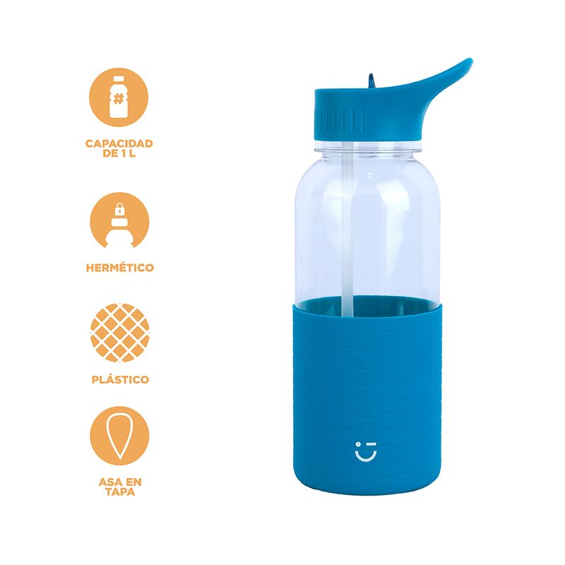 Tomatodo-de-pl-stico-con-asa-y-funda-de-color-solido-1000-ml-azul-Disney-4-17208