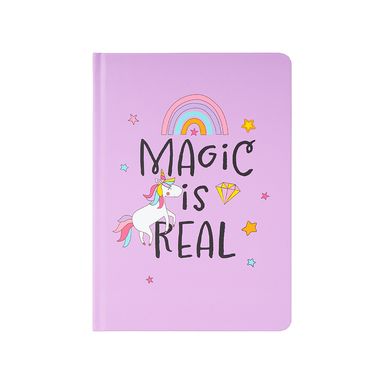 Libretas y cuadernos de tapa dura a5 64 hojas papel de rayas 21cm x 14.5cm serie unicornio -  Unicornio