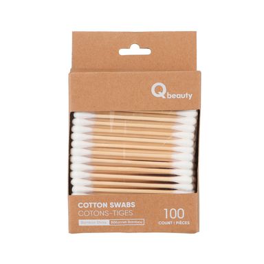 Qbeauty bastoncillos de algodón de bambú 100 pzas -  Miniso
