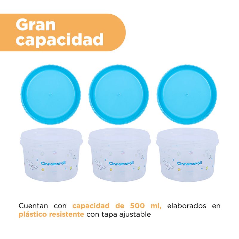 Taper-de-almacenamiento-de-alimentos-cinnamoroll-3-piezas-500-ml-Sanrio-5-15999