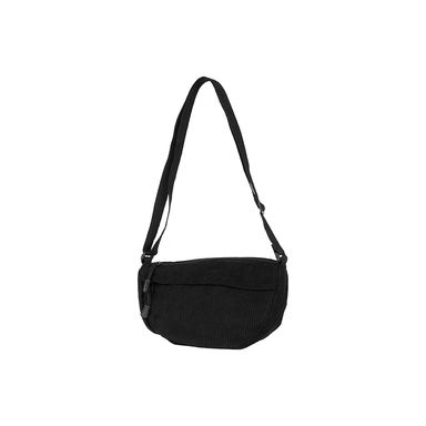 Bolso de moda miniso media luna estilo preppy pana negro -  Miniso