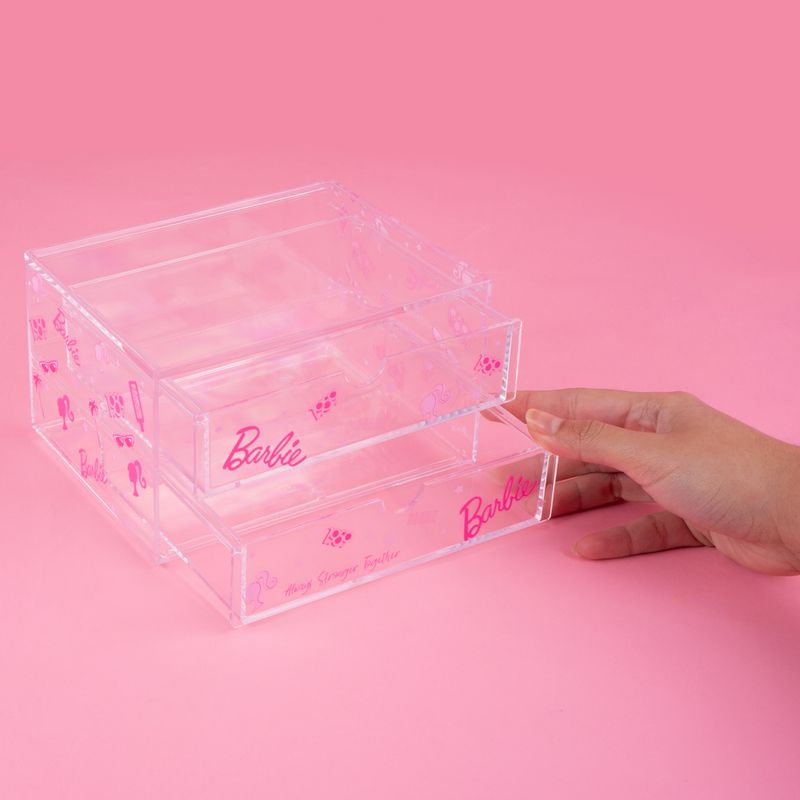 Organizador-de-pl-stico-barbie-collection-caja-de-almacenamiento-de-maquillaje-de-2-cajones-Barbie-2-17335