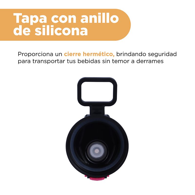 Tomatodo-de-pl-stico-barbie-collection-con-tapa-abatible-de-un-solo-toque-oscura-Barbie-4-17328