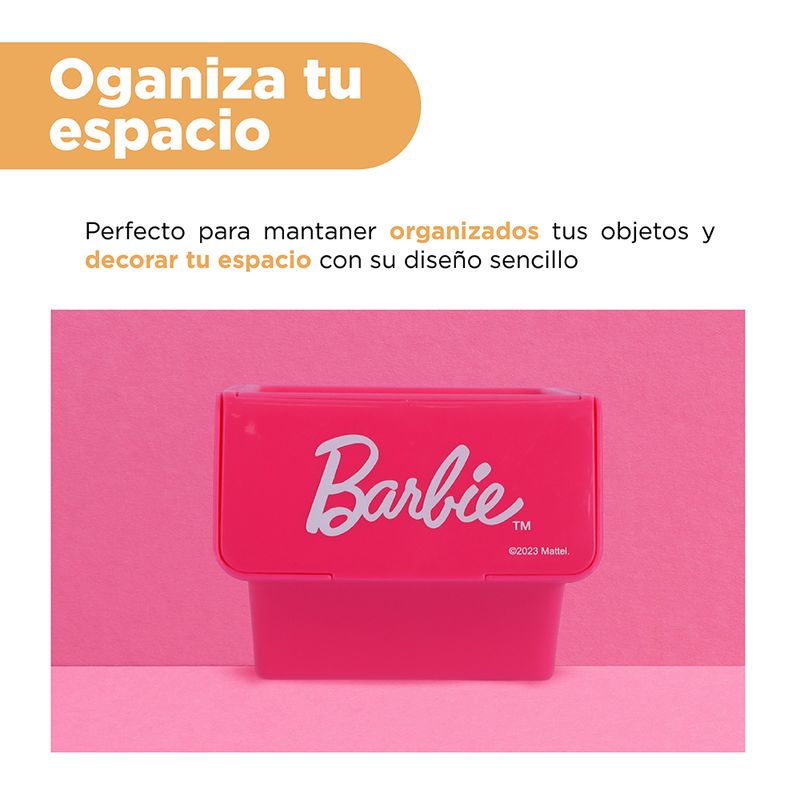 Organizador-de-pl-stico-caja-de-almacenamiento-de-la-colecci-n-barbie-con-apertura-frontal-rosa-Barbie-4-17333