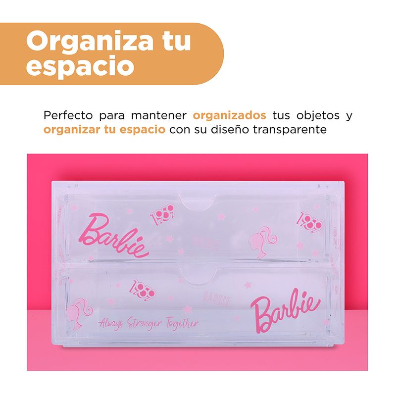 Organizador-de-pl-stico-barbie-collection-caja-de-almacenamiento-de-maquillaje-de-2-cajones-Barbie-4-17335