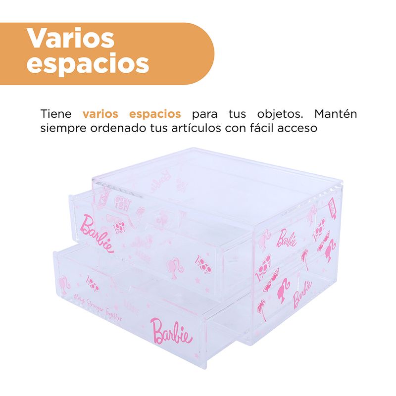 Organizador-de-pl-stico-barbie-collection-caja-de-almacenamiento-de-maquillaje-de-2-cajones-Barbie-5-17335