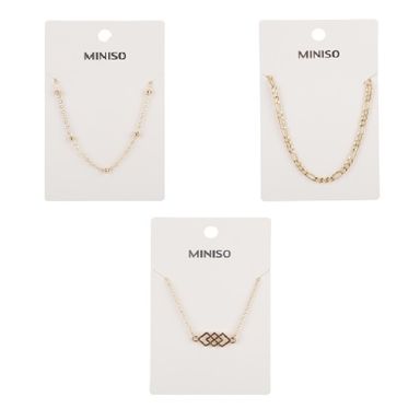 Collar miniso serie moda cadena dije geométrico -  Miniso