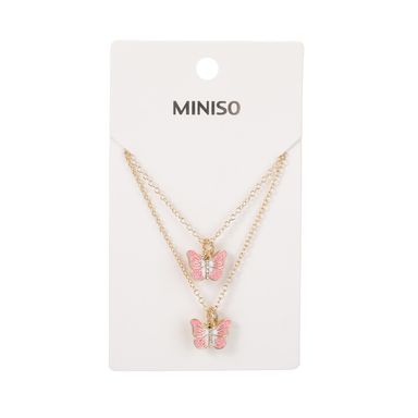 Collar miniso serie moda mariposas bff -  Miniso