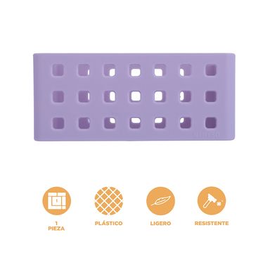 Organizador de plástico apilable serie púrpura S 14x10.5x6.2cm -  Miniso