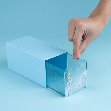 Organizador de plástico apilable disney frozen collection 2.0 S azul -  Frozen