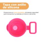 Tomatodo-de-pl-stico-barbie-collection-con-tapa-abatible-de-un-solo-toque-rosado-Barbie-4-17327