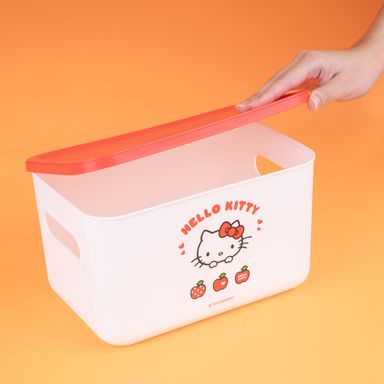 Organizador de plástico hello kitty apple collection con tapa L sanrio -  Sanrio
