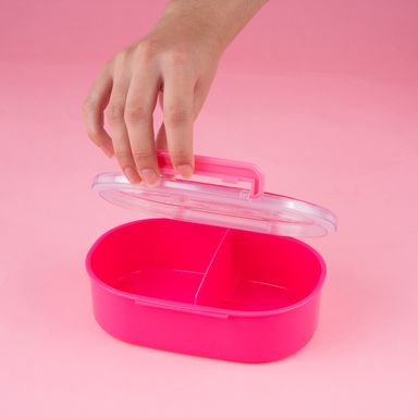 Taper para alimentos colección snoopy 650ml rosa -  Snoopy