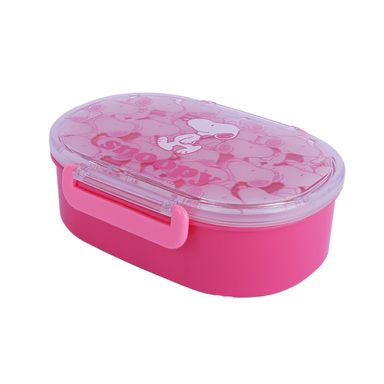 Taper para alimentos colección snoopy 650ml rosa -  Snoopy