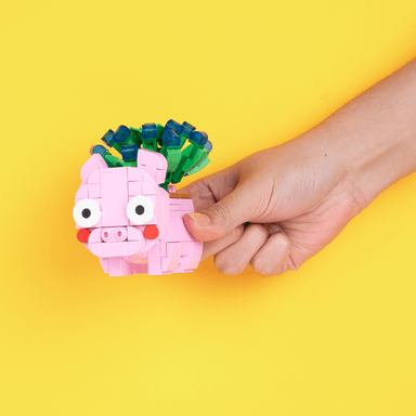 Bloques de construcción de 195 pzas de la naturaleza mini animales con flores gigi -  Miniso