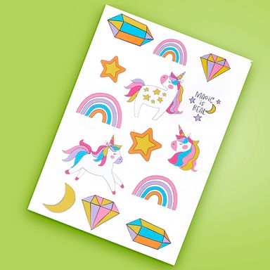 Stickers de pvc  10cm serie unicorn -  Unicornio