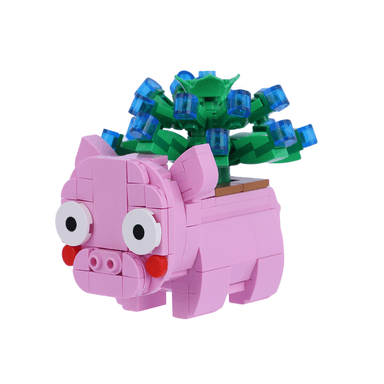 Bloques de construcción de 195 pzas de la naturaleza mini animales con flores gigi -  Miniso