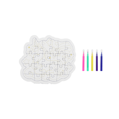 Rompecabezas para colorear de la serie unicornio 4 colores, 23 piezas 17cm miniso -  Miniso
