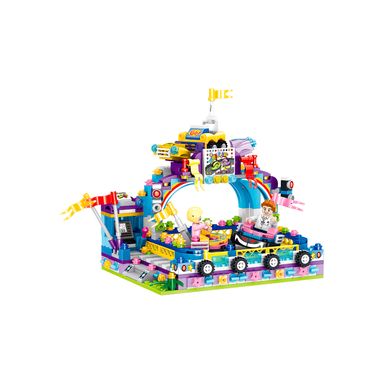 Bloques minicity parque de atracciones coches de choque 588 piezas 15cm serie miniso -  Miniso