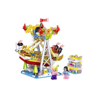 Bloques minicity parque de atracciones corsair 525 piezas 15cm serie miniso -  Miniso