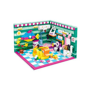 Bloques minicity casa baño 690 piezas 15cm serie miniso -  Miniso