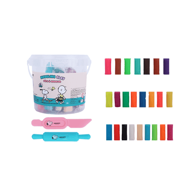 Plastilina summer travel collection arcilla de 24 colores 13.5cm x 13.5cm x 12cm serie snoopy -  Snoopy