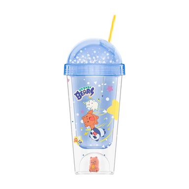 Tomatodo de plástico we bare bear baby collection de pared doble con sorbete 300 ml azul -  We Bare Bears